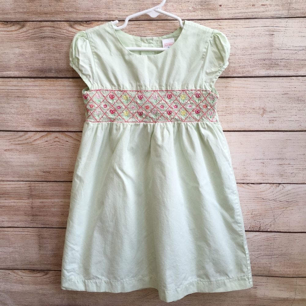 OLD NAVY SMOCKEDโ DRESS IN MINTโGREEN